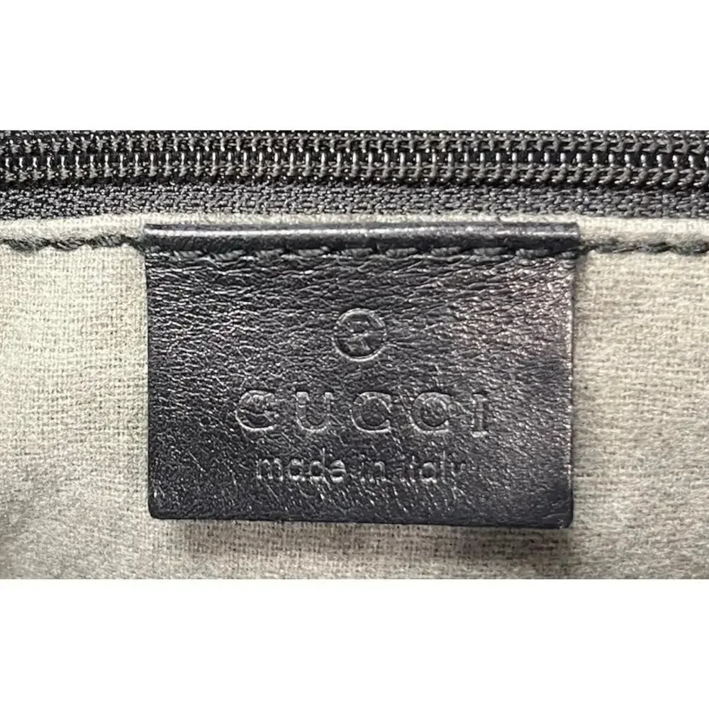 Vintage GUCCI 000 – 3007 Bamboo Top Handle Leather Shoulder Bag
